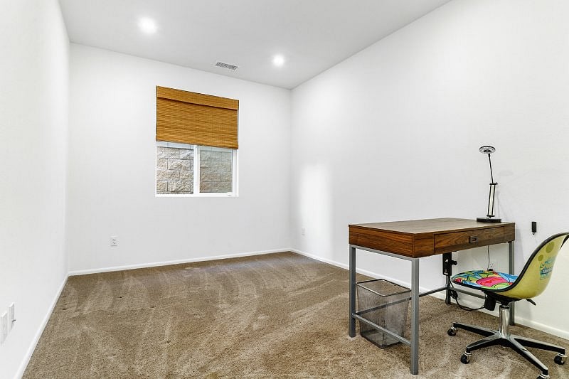 Bonus room as office/work area