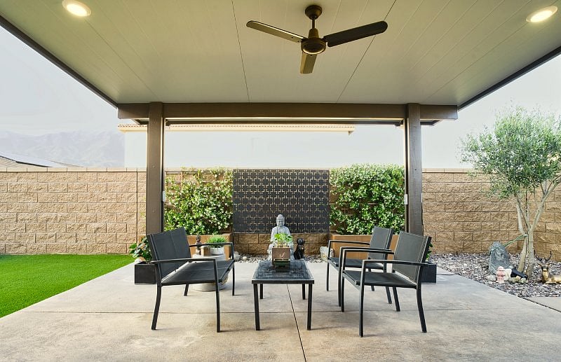 Covered patio