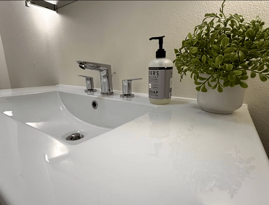 Secondary bathroom sink