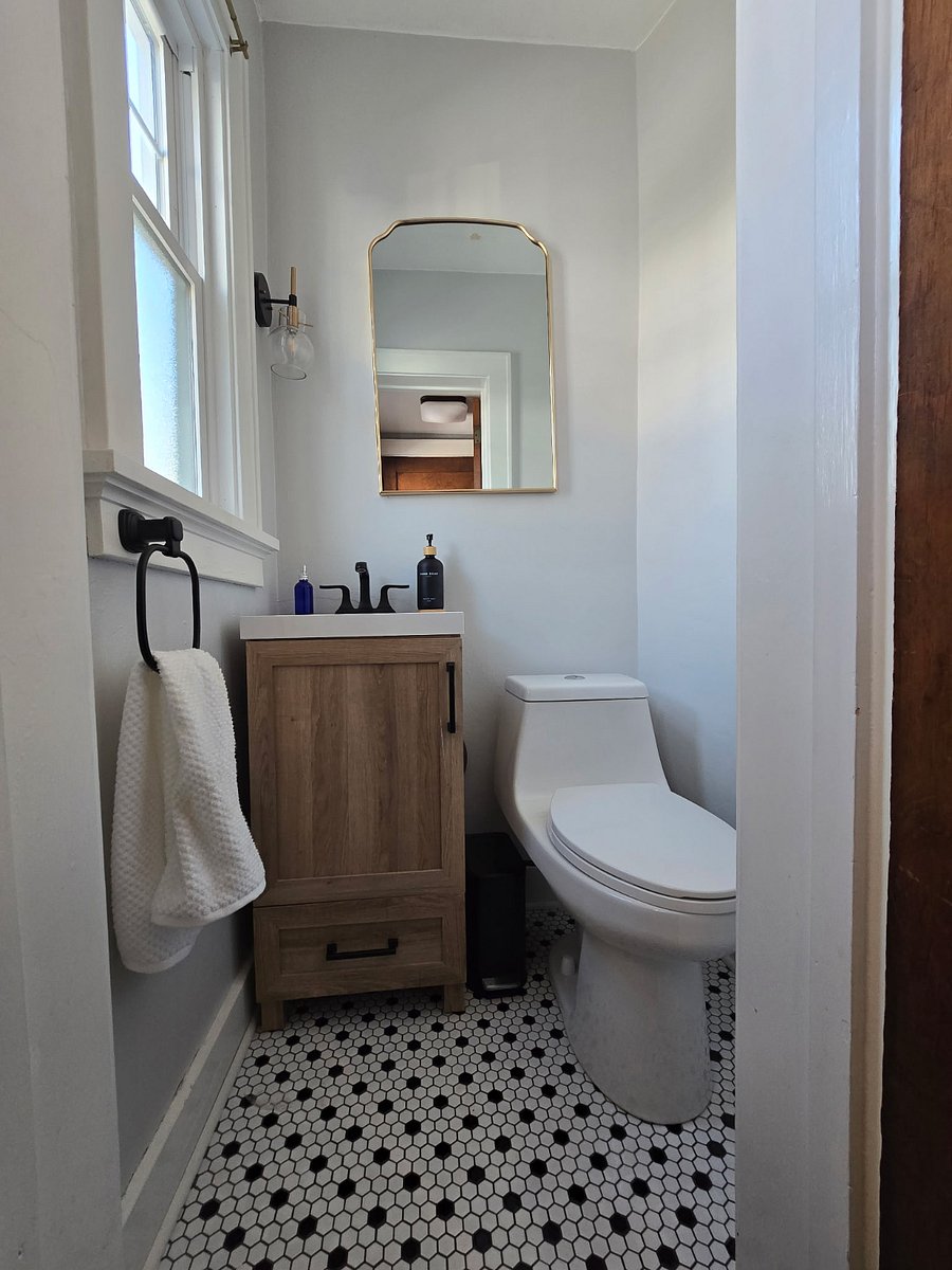 Half bath on main level.