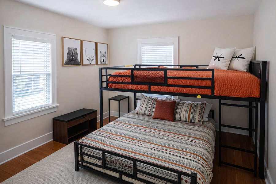 Bunk Room with twin over Full bunk.