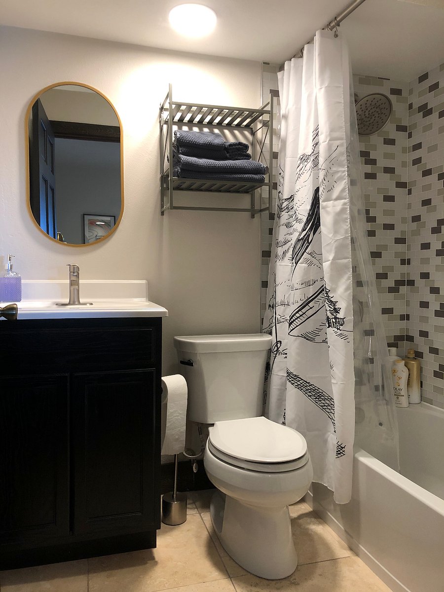Bathroom in 1st queen suite.