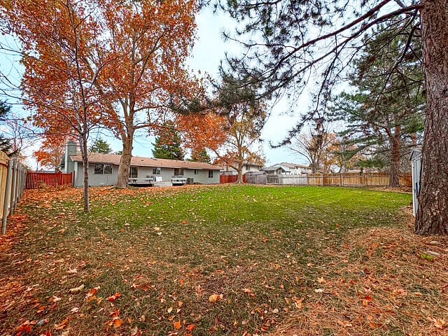 Mature trees and a large back yard perfect for children or pets