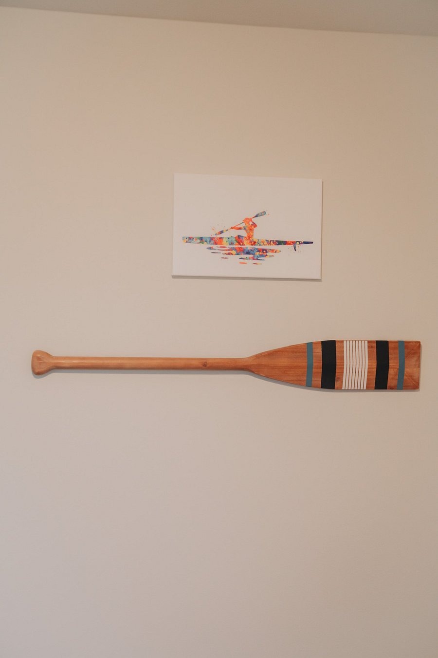 Some of the art featured in bedroom number two.