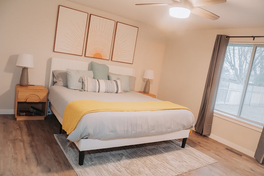 The large master suite! Welcome to comfort and luxury.