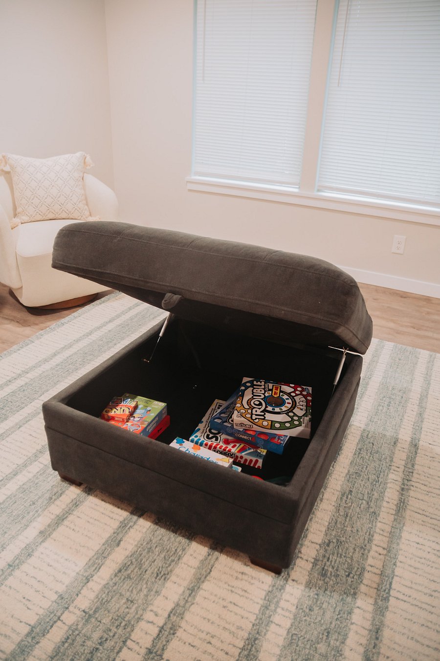 ...it hides some games for the perfect family night at home!