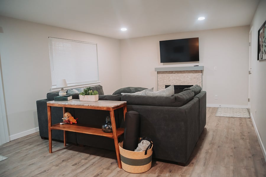 Another view of the large fireside living space