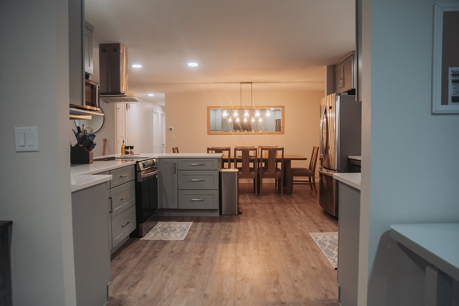 The view back toward the dining space