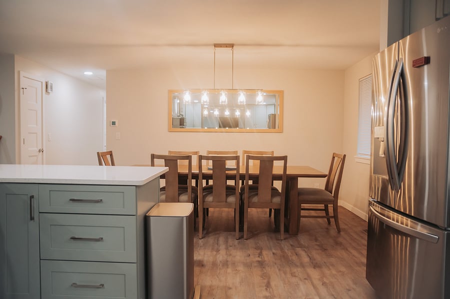 The dining room