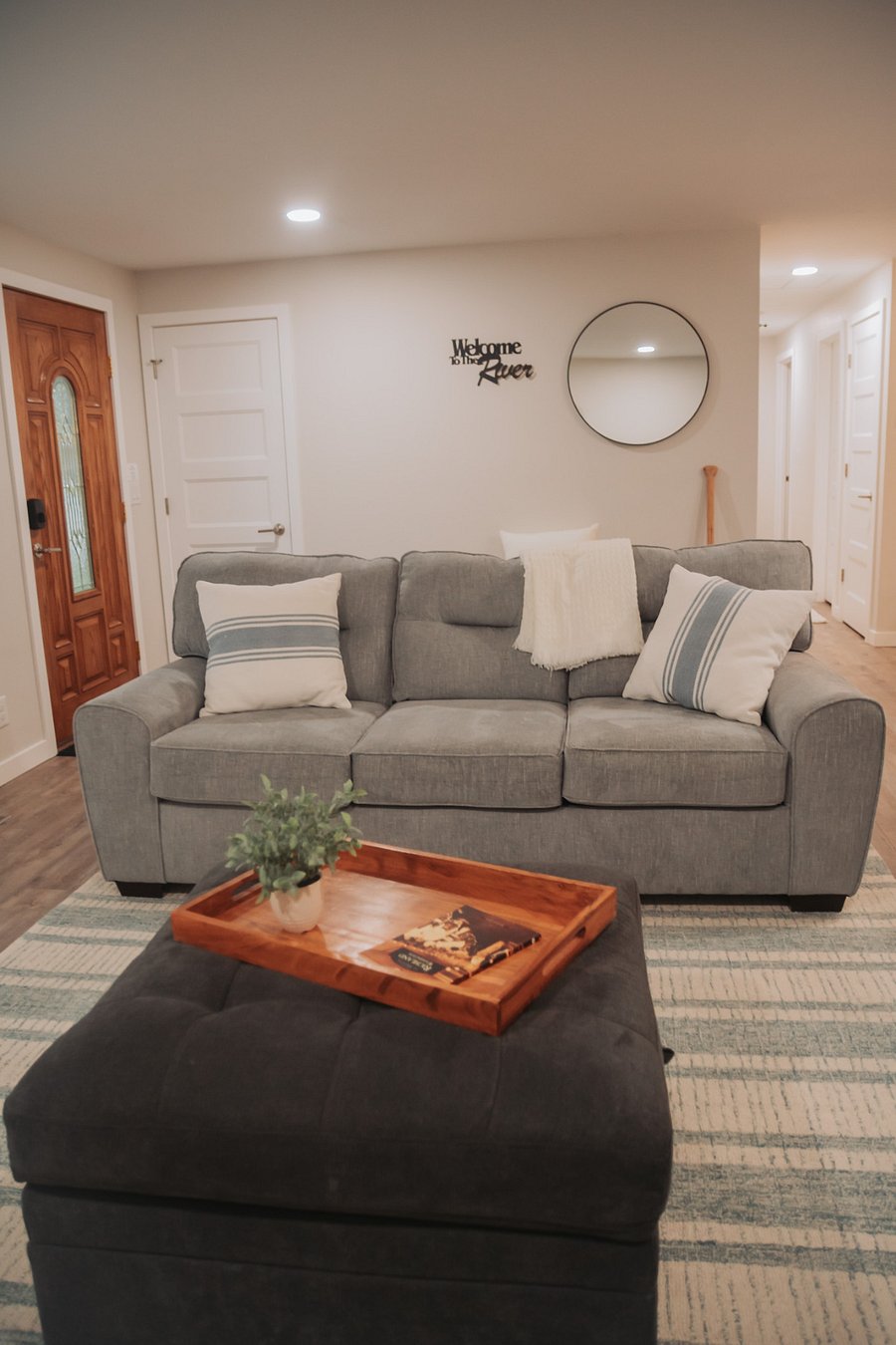 Cozy couch in the front living room