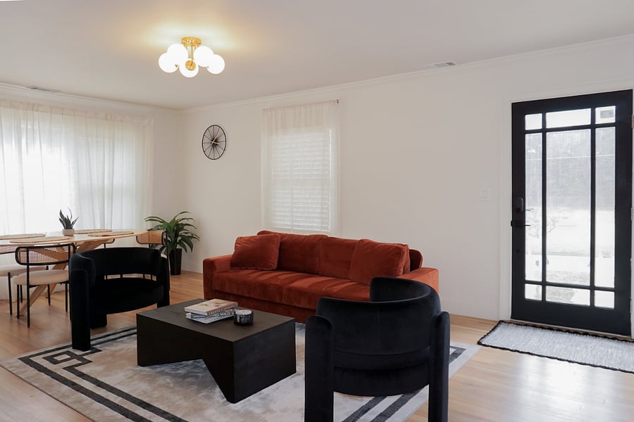 Living room angle from hallway