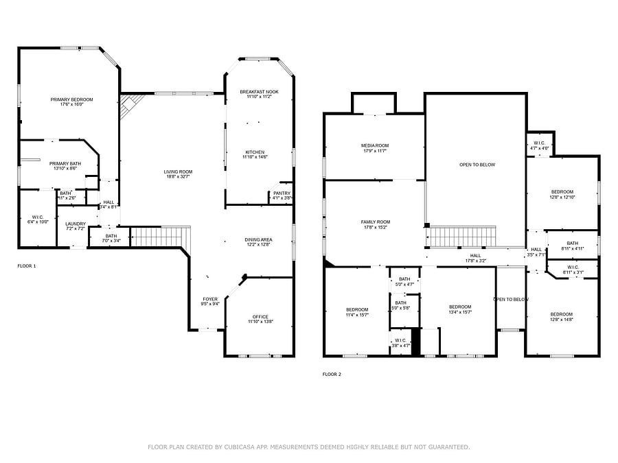 Floor plan, both floors