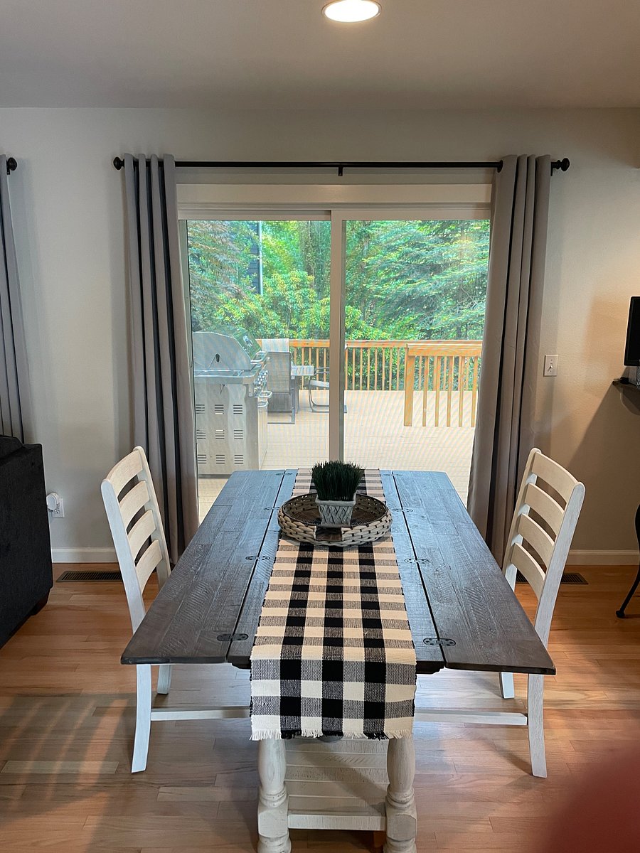 Soft table extends to be 2nd dining table if you prefer.