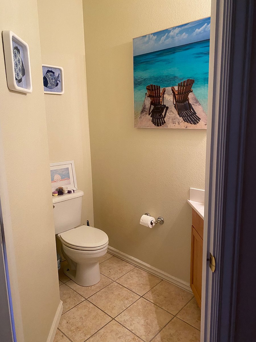 1/2 bathroom downstairs