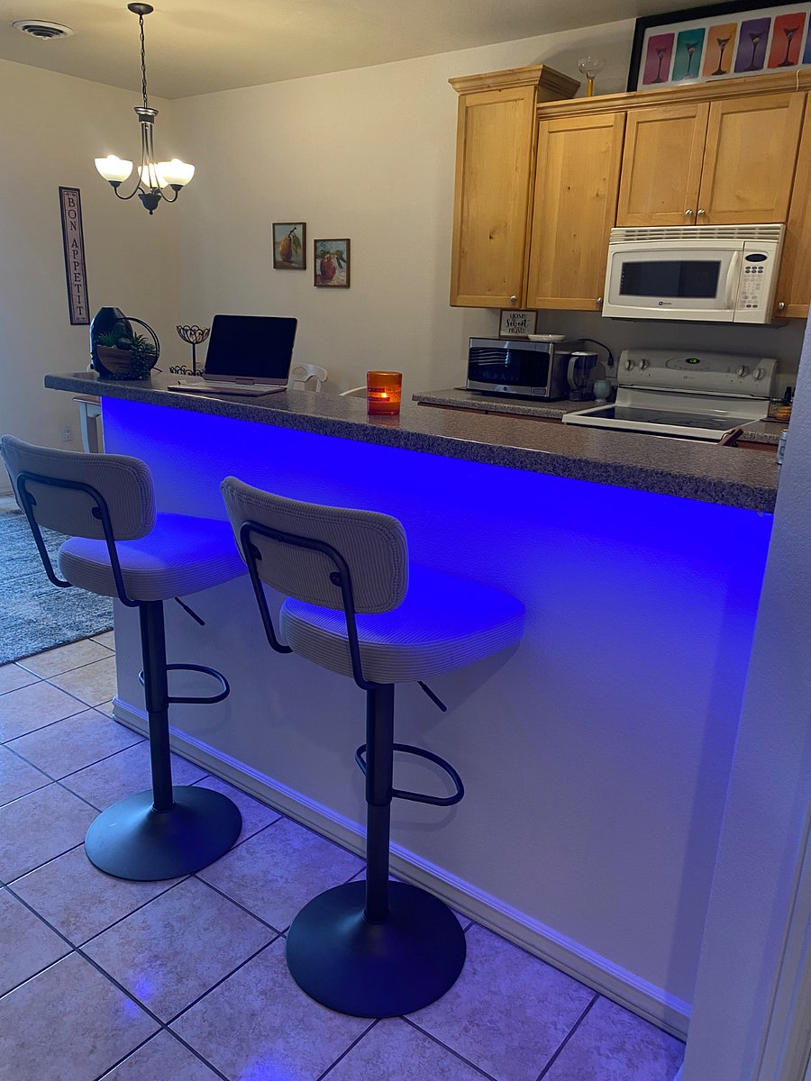 Breakfast Bar ~ Great for lap top work while you cook something up or watch TV as you work.