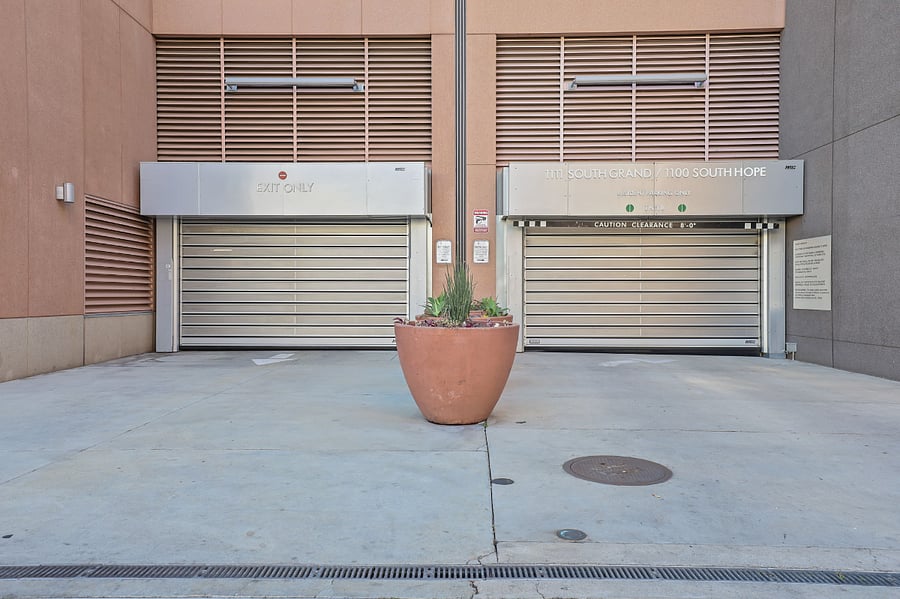 Garage Entrance to Private Parking