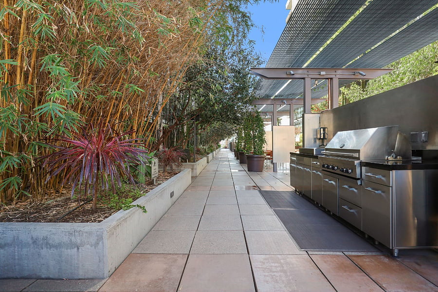 BBQ Grills at pool area to enjoy the beautiful California weather