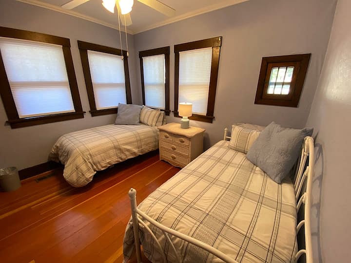 First floor bedroom with twin trundle beds
