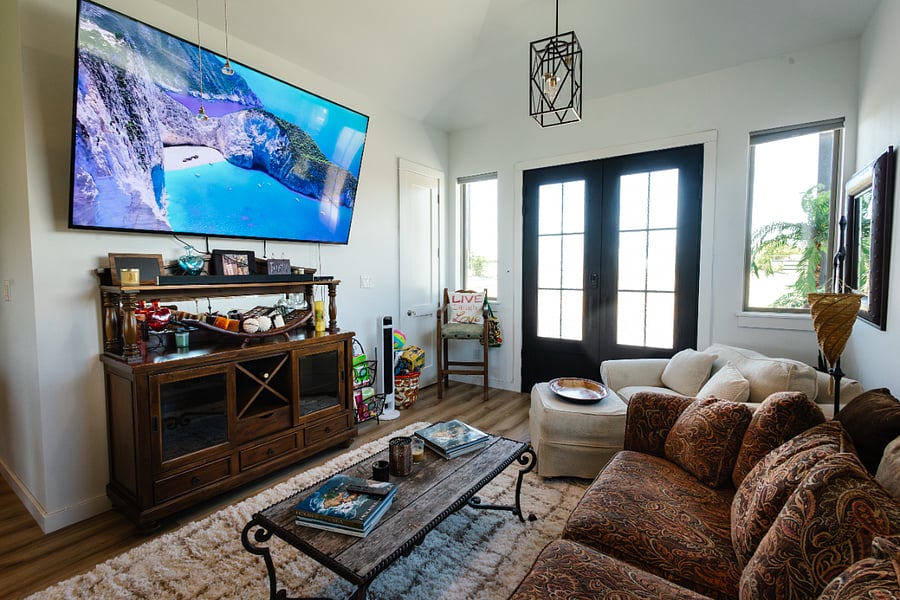 Full Living Room View
65 in. TV