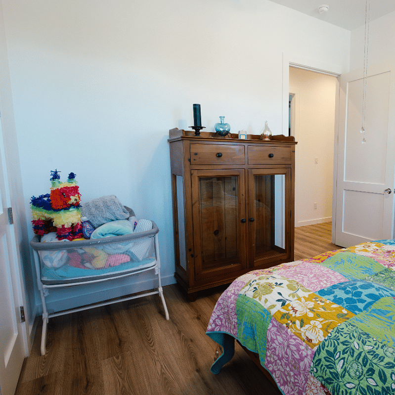 Crib in Second Bedroom
(if needed)