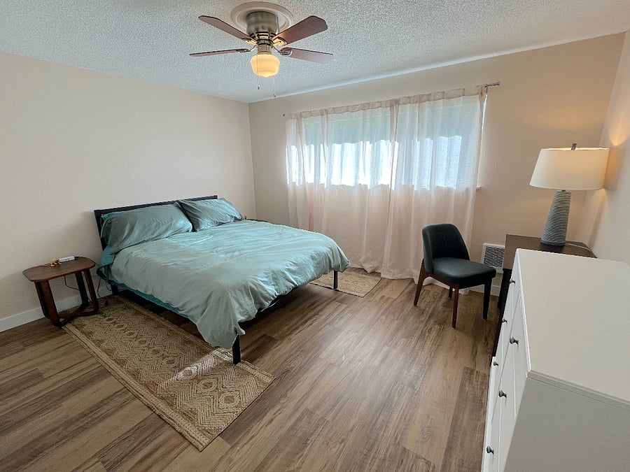Primary bedroom, queen bed