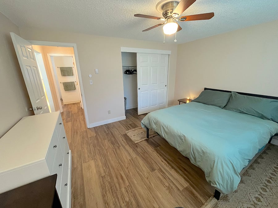 Primary bedroom, queen bed