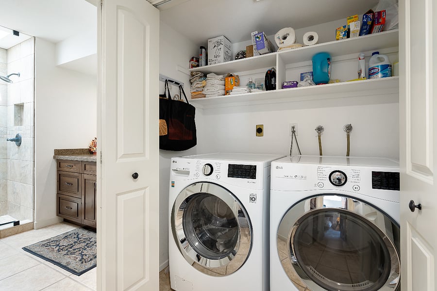 In suite washer and dryer