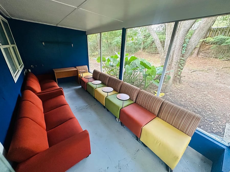Enjoy the fresh Florida air without the bugs! This spacious screened-in patio features plenty of seating for your group and overlooks the private, wooded backyardideal for your morning coffee or evening unwinding.