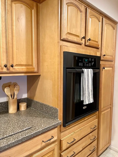 Fully equipped kitchen with an oven and pantry offering plenty of storage. Everything you need to cook, store, and enjoy your meals.