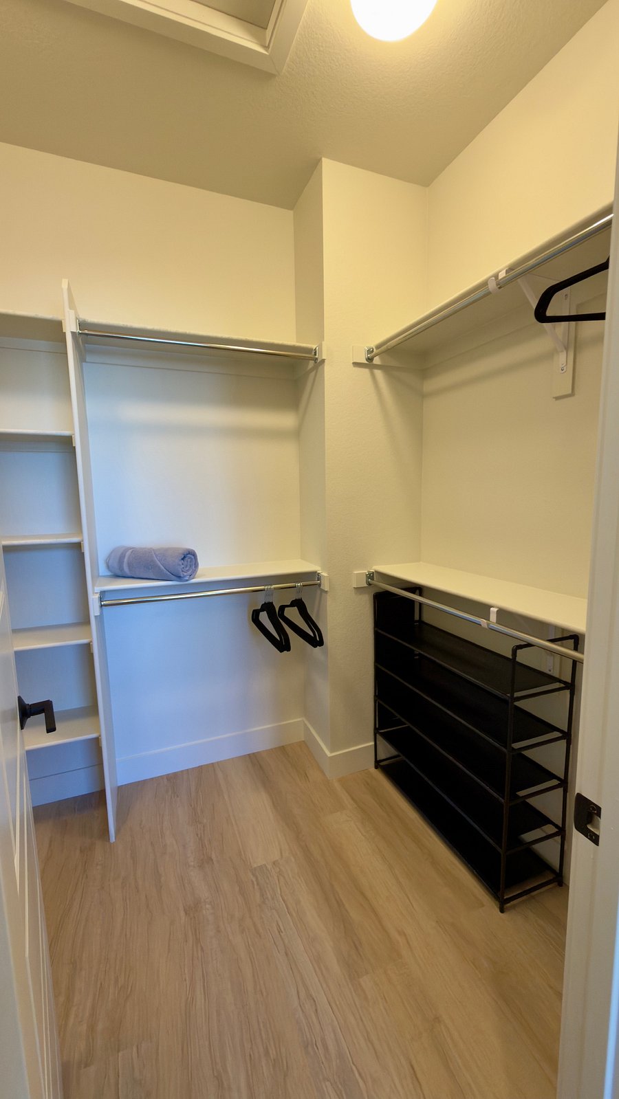 Master bedroom walk-in closet