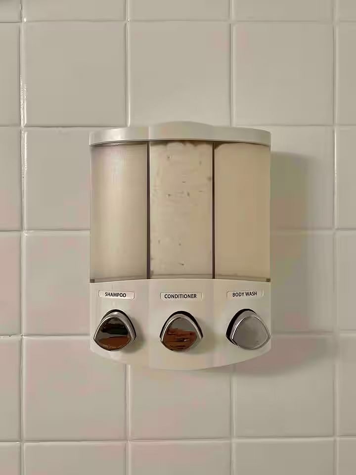 Shampoo, conditioner, and bath gel so you can travel light