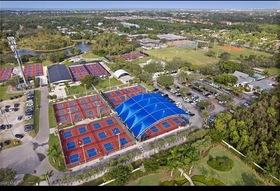 Play at the Pickleball Capital: 65 courts nearby at East Naples Park