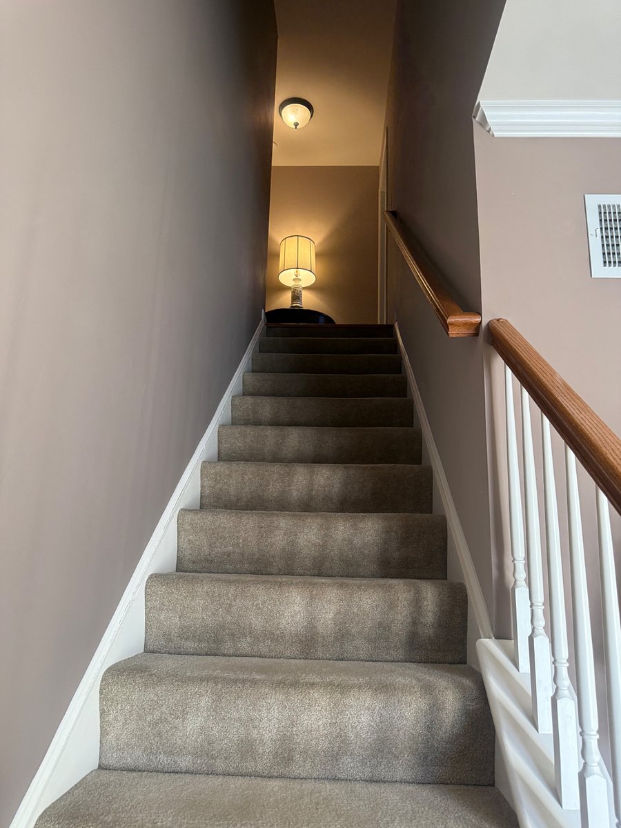 Stairs to second floor suite