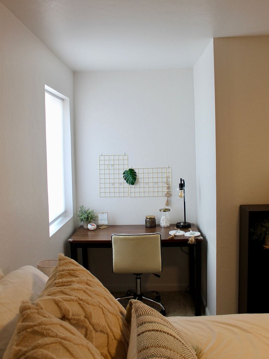 Desk with dedicated work space