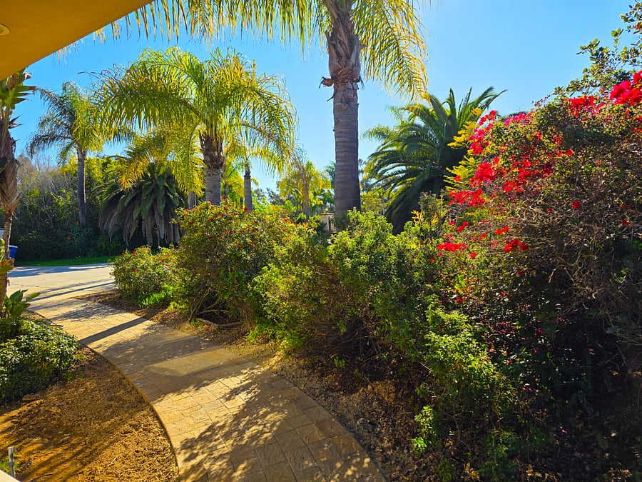 short path walk to unit entry