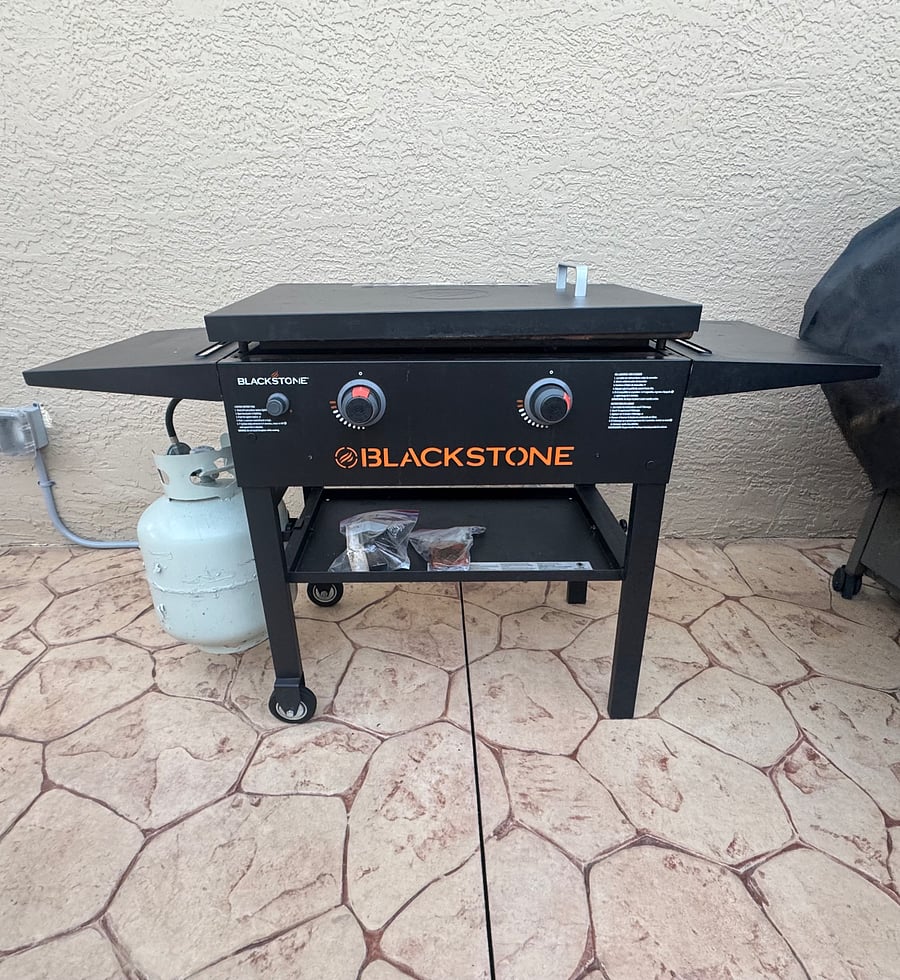 Black Stone grill for your use. Never run out of different ways to cook up your favorite meals.