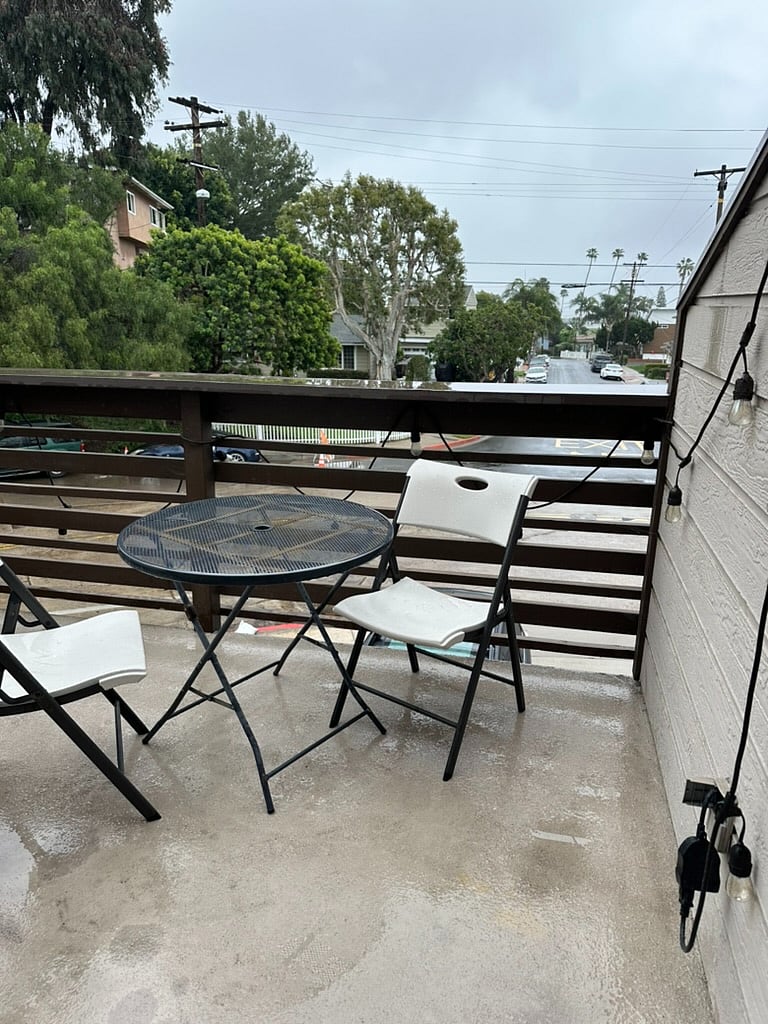 Outside patio-upstairs