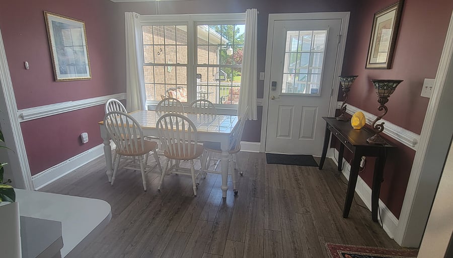 Eat in Kitchen/Dining Room that leads to Patio.