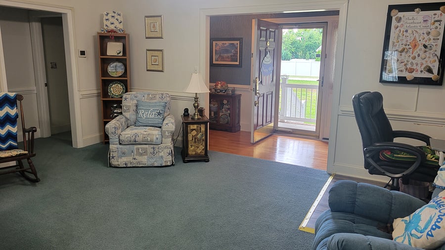 Foyer & living room.