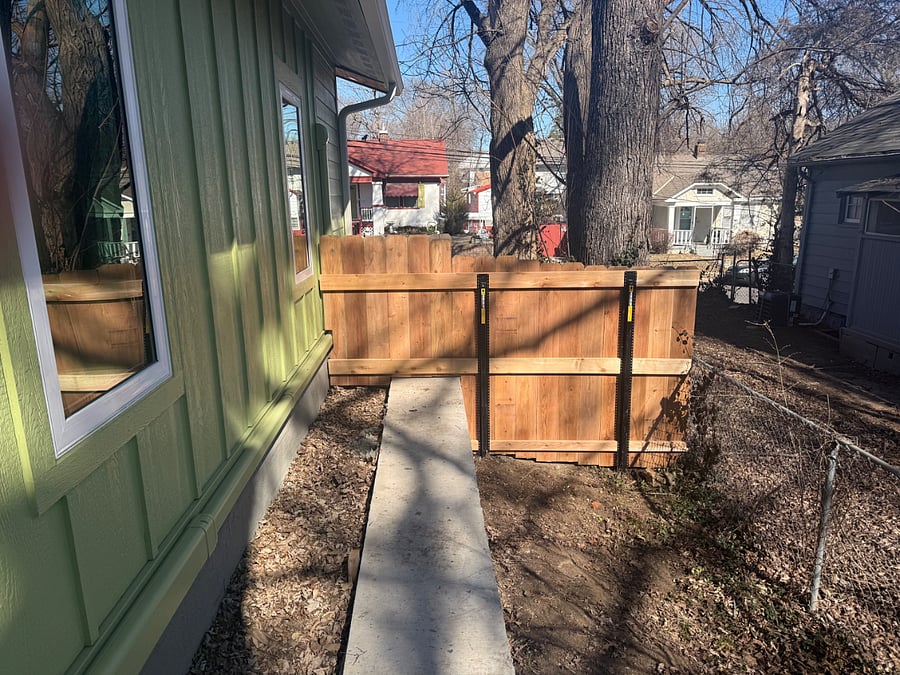 Fully fenced yard for the furry friends!