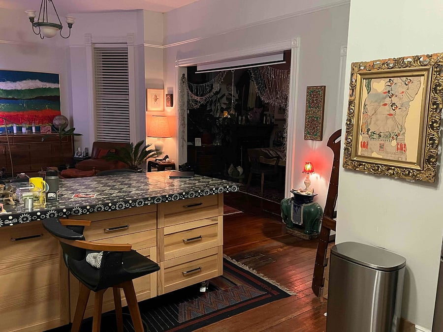 View from Kitchen to Living and Dining Rooms