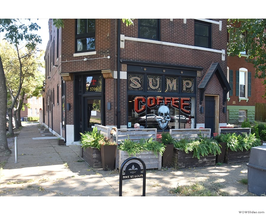 Coffee shop half a block away.