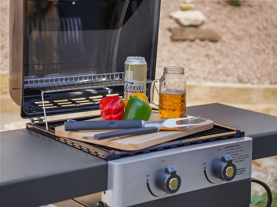 Private backyard oasis with ample space to relax, grill, and unwind.