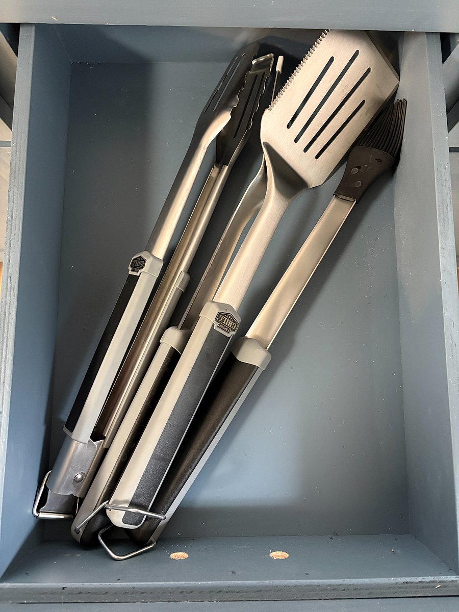 Outdoor grill tools included