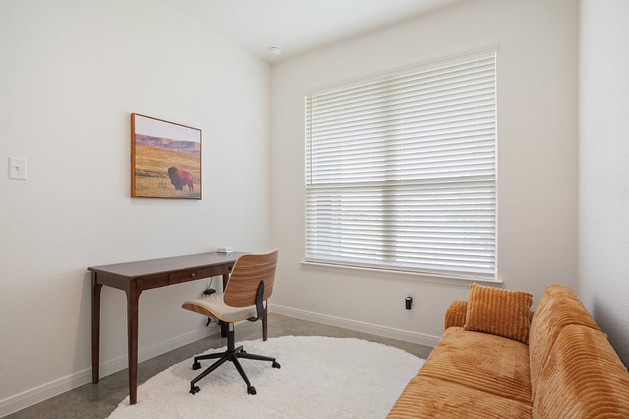 Dedicated office with high speed Internet.