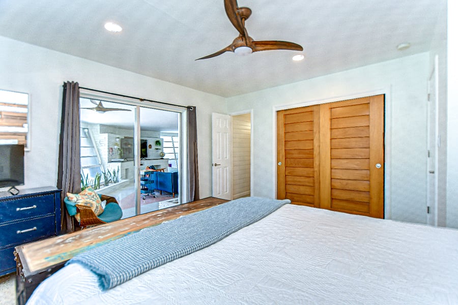 Primary Bedroom - Ensuite Bathroom, Sliding Glass Doors Leading to Patio