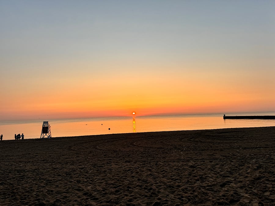 South Blvd Beach at Sunrise. Just a block and a half away.