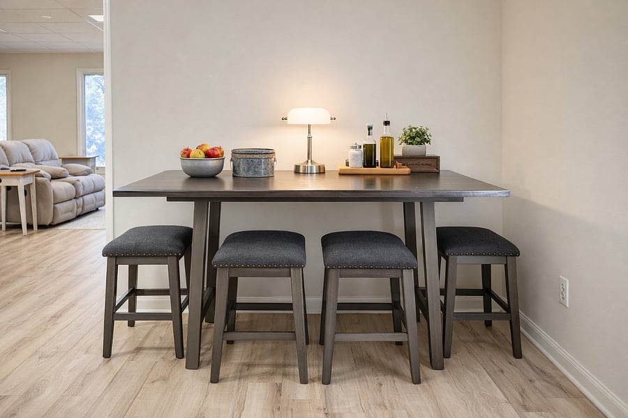 Computer Work Station in Kitchen