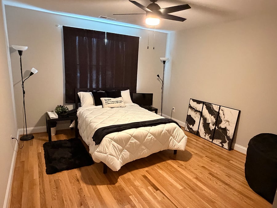 Updated bedroom