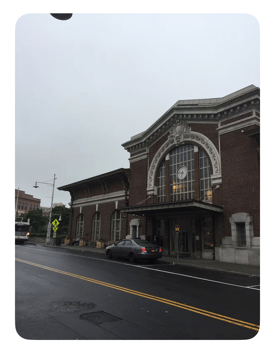 Yonkers Train Station: 30 min ride along the Hudson River to Grand Central Station. 